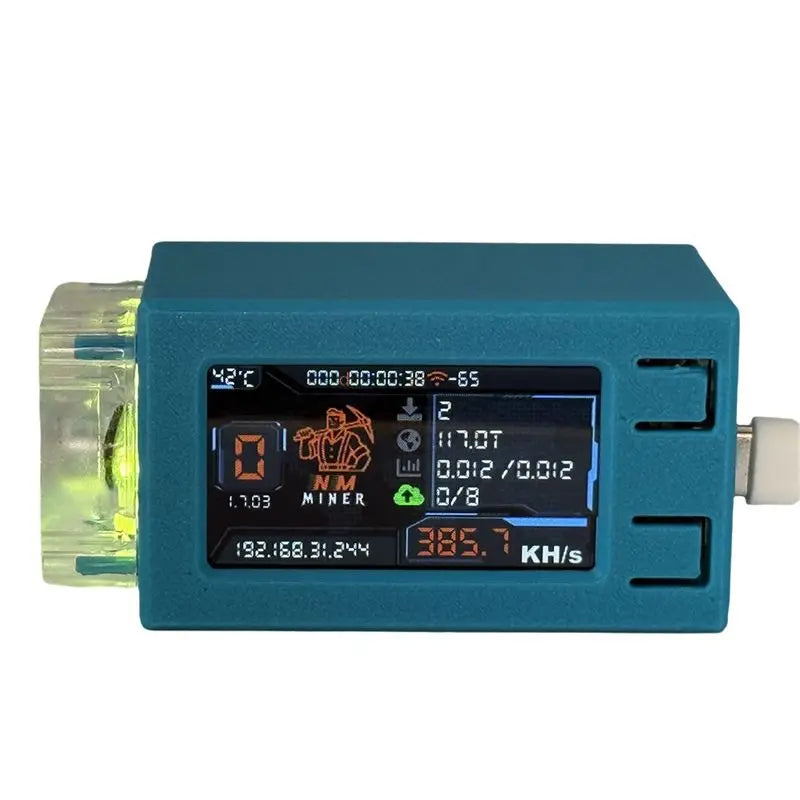 ABFM Nerdminer V2 Pro Max 390KH/s BTC Solo Miner with RGB Cooling Fan