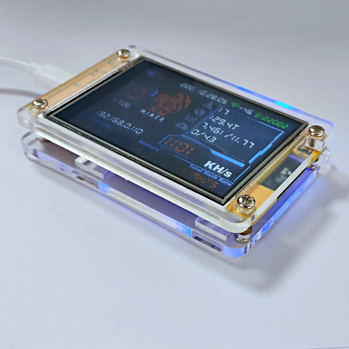 NMMiner NerdMiner CYD 960KH/s – ESP32 Solo Bitcoin Lottery Miner with 2.8” Display